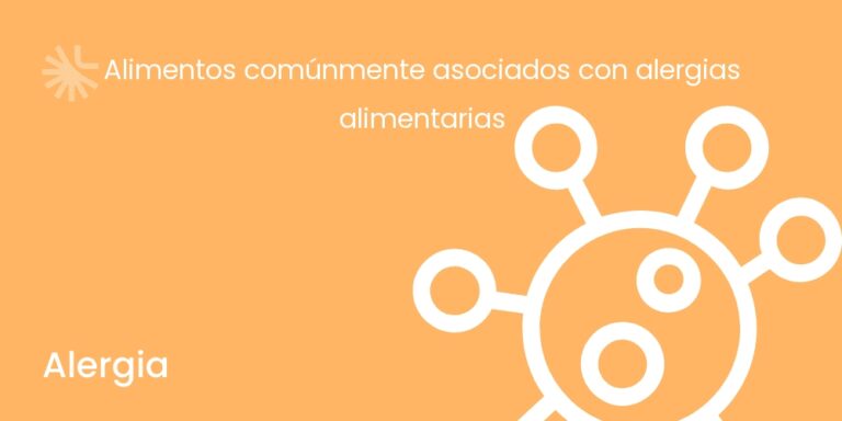 Alimentos comúnmente asociados con alergias alimentarias