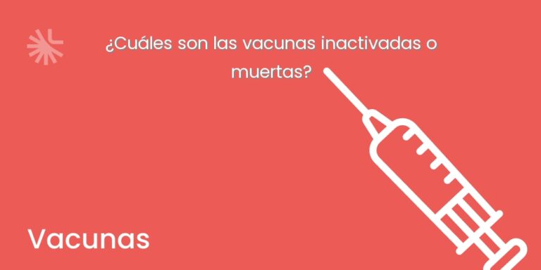 ¿Cuáles son las vacunas inactivadas o muertas?