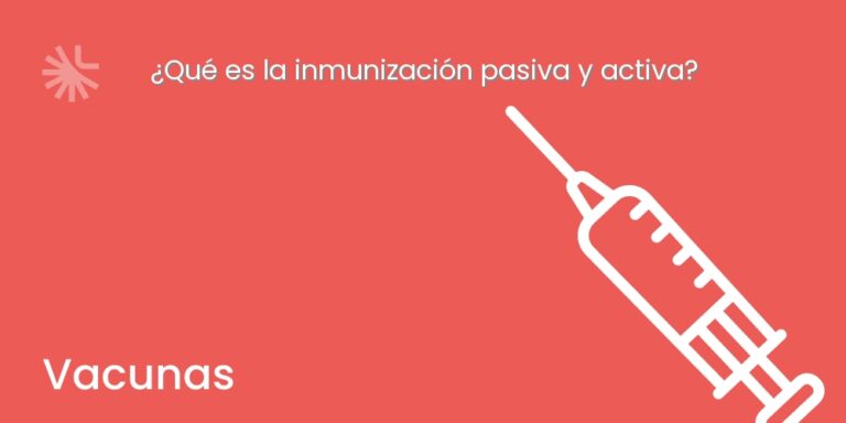 ¿Qué es la inmunización pasiva y activa?